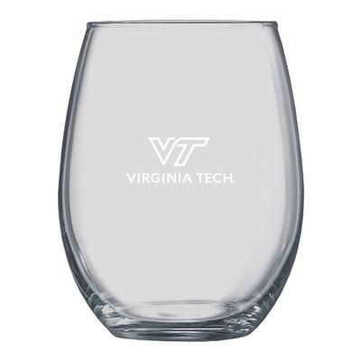 Virginia Tech 15oz Boulder Stemless Glass