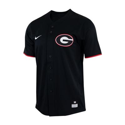 Georgia Nike Replica Black Baseball Jersey