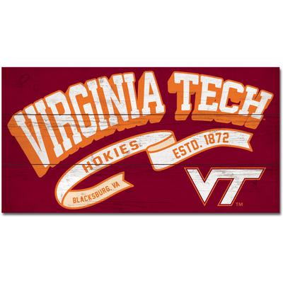 Virginia Tech Legacy Wood Plank Sign
