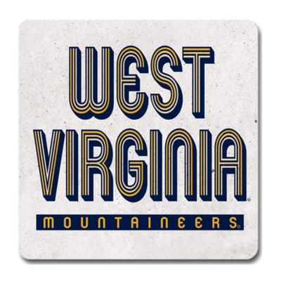 West Virginia Gameday Stripes Coaster