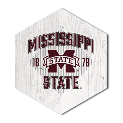 Mississippi State Hexagon Magnet