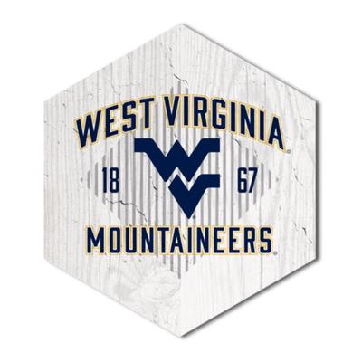 West Virginia Hexagon Magnet