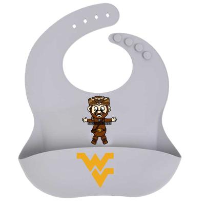 West Virginia Pascots Silicone Mountaineer Bib