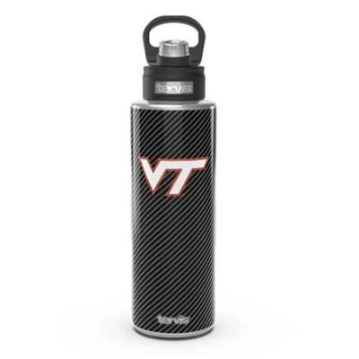 Virginia Tech Tervis 40oz Carbon Fiber Wide Mouth Bottle