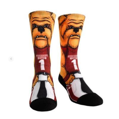 Mississippi State Hyperoptic Mascot Crew Sock