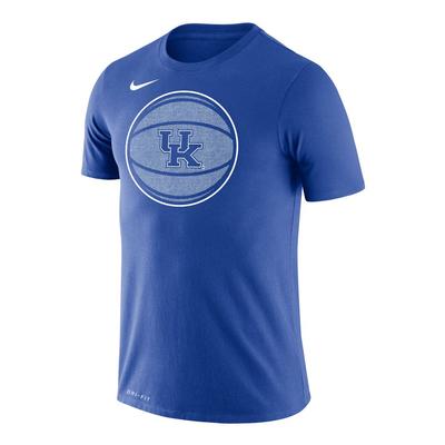 Kentucky Nike Drifit Legend Basketball Logo Short Sleeve Tee