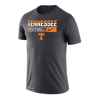 Tennessee Nike Drifit Legend Split Color Football Short Sleeve Tee