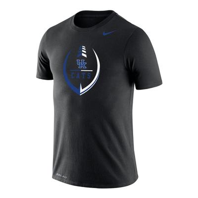 Kentucky Nike Drifit Football Element with Logo Short Sleeve Tee
