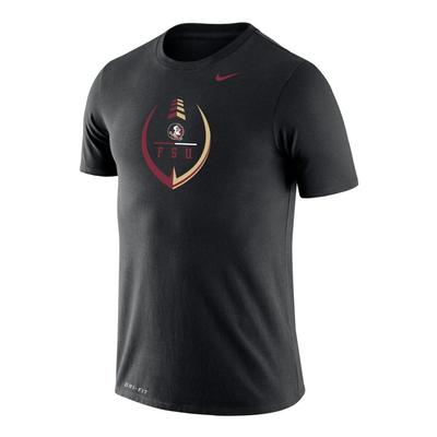 Florida State Nike Drifit Football Element with Logo Short Sleeve Tee