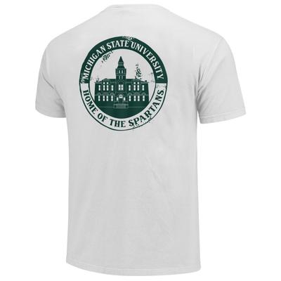 Michigan State Campus Stamp Short Sleeve Comfort Colors Tee