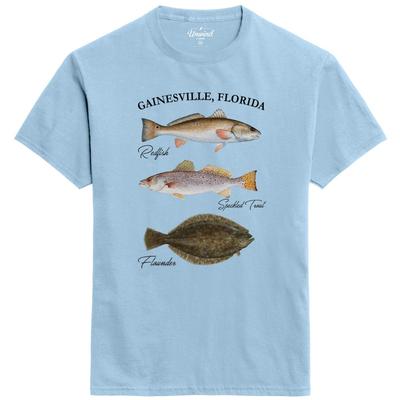 League Gainesville Three Fish Short Sleeve Tee