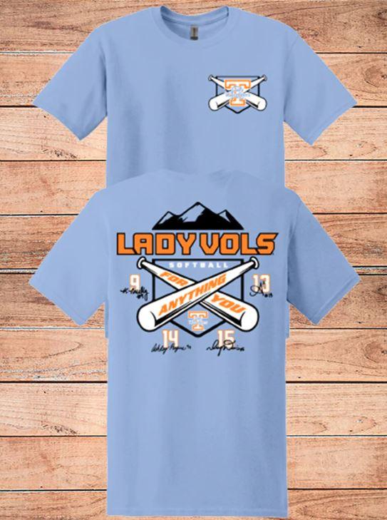  Lady Vols Softball Anything For You Signature Tee