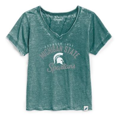 Michigan State League Summer Break Loose Fit V-Neck Tee