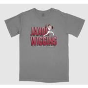  Arkansas Baseball Jaxon Wiggins Caricature Short Sleeve Tee