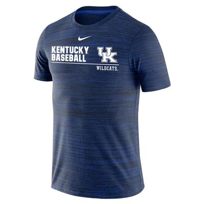 Kentucky Nike Drifit Legend Velocity Baseball Short Sleeve Tee