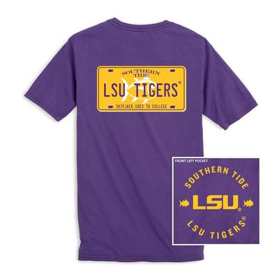 LSU Southern Tide License Plate Tee