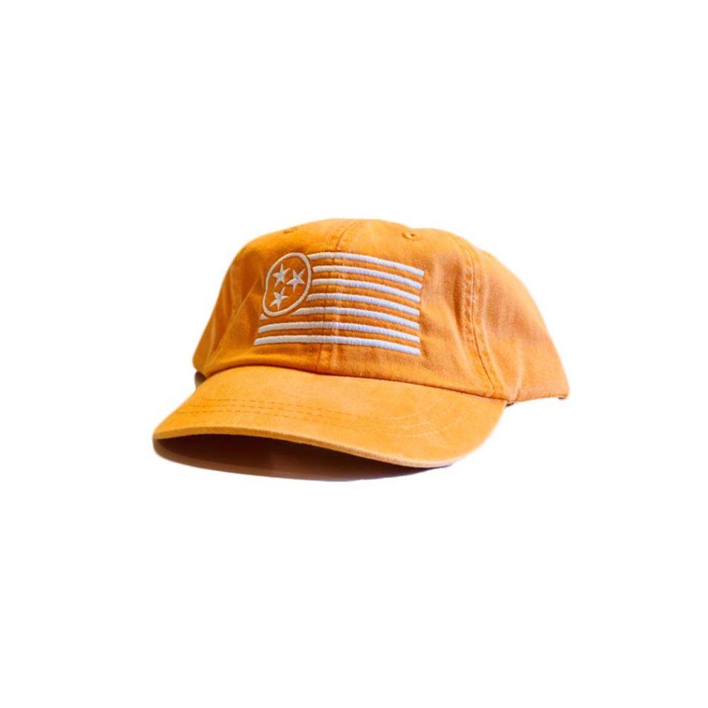  Tristar Hat Company Unstructured Orange Flag Cap