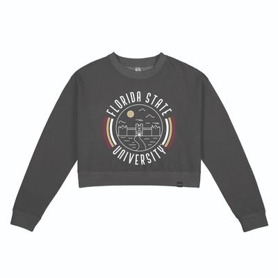 Florida State Uscape Women's 90's Flyer Pigment Dye Crop Crew