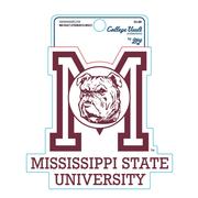  Mississippi State Blue 84 Vault Bulldog In M Decal