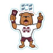  Mississippi State Blue 84 Vault Bully With Cowbell Decal