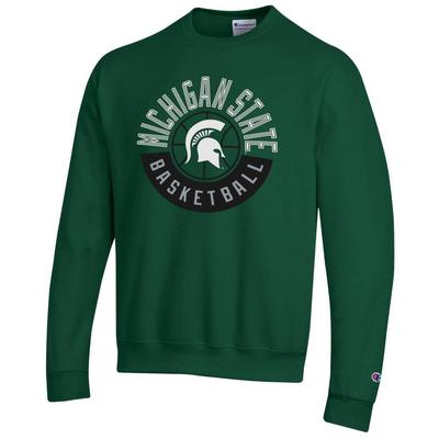 Michigan State Champion Center Court Basketball Sweatshirt