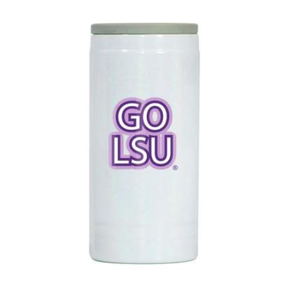 LSU Bubble Iridescent Slim Can Coolie