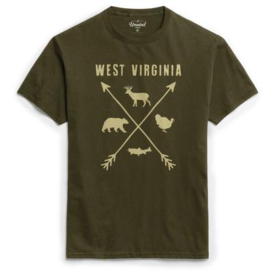 League West Virginia Rod and Arrow Men's Short Sleeve Tee