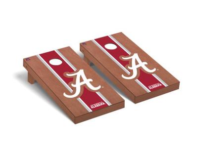 Alabama Victory Tailgate Rosewood Stripe Cornhole Board Set