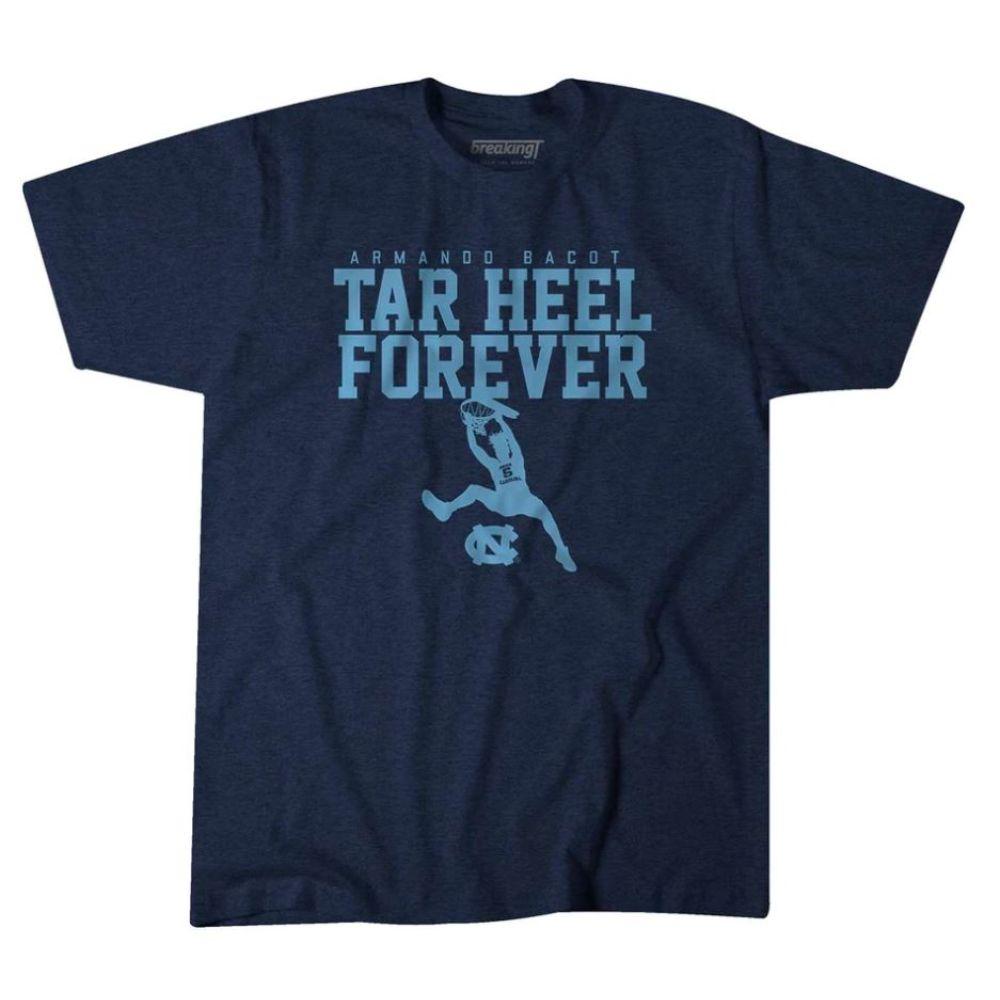 Unc Armando Bacot Tar Heels Forever Short Sleeve Tee