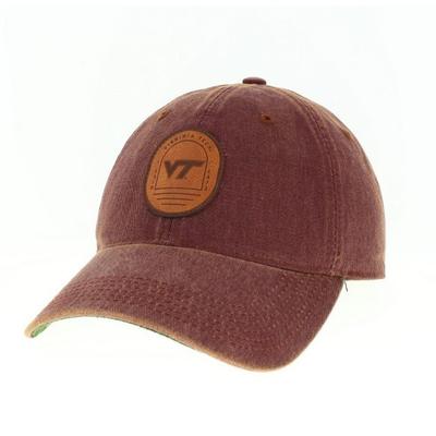 Virginia Tech Legacy Leather Patch Adjustable Hat
