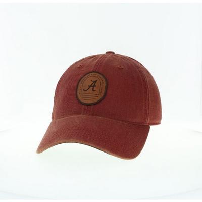 Alabama Legacy Leather Patch Adjustable Hat
