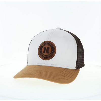 Nebraska Legacy Mid-Pro Leather Patch Trucker Hat