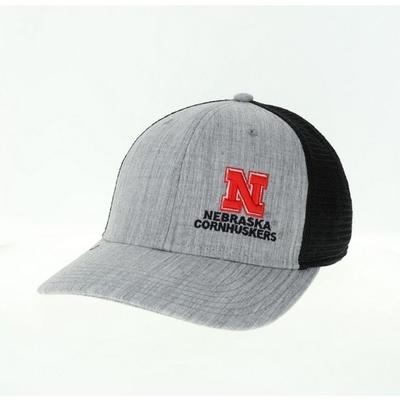 Nebraska Legacy Offset Embroidered Logo Trucker Hat