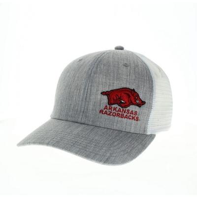 Arkansas Legacy Offset Embroidered Logo Trucker Hat