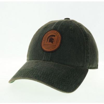 Michigan State Legacy Leather Patch Adjustable Hat
