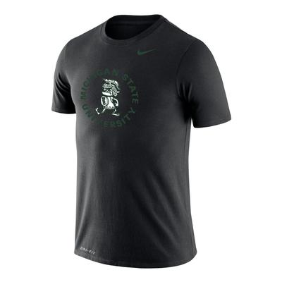 Michigan State Nike Drifit Legend Vault Logo Short Sleeve Tee