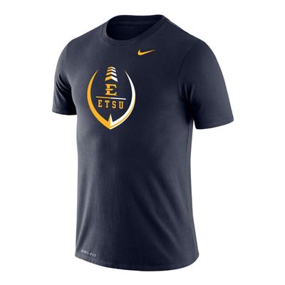 ETSU Nike Drifit Legend Football Element with Logo Tee