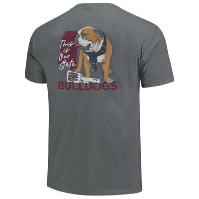 Mississippi State Bulldog Nation Short Sleeve Comfort Colors Tee