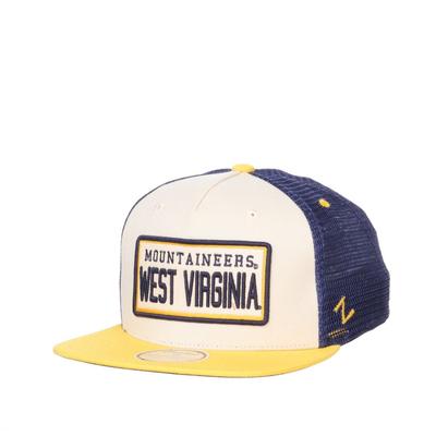 West Virginia Zephyr Flatbrim Adjustable Hat