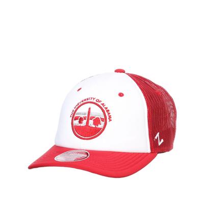 Alabama Zephyr Circle Emblem Foam Trucker Hat