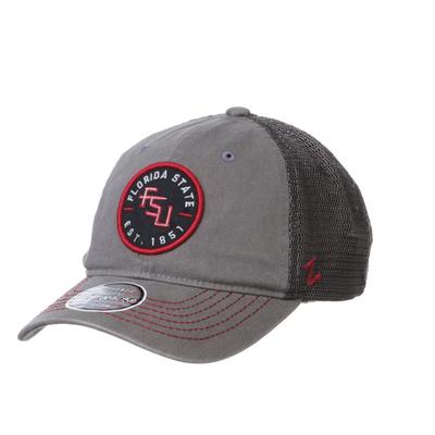 Florida State Zephyr Circle Patch Trucker Hat