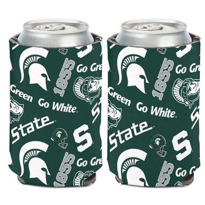 Michigan State 12 Oz Scatter Can Cooler
