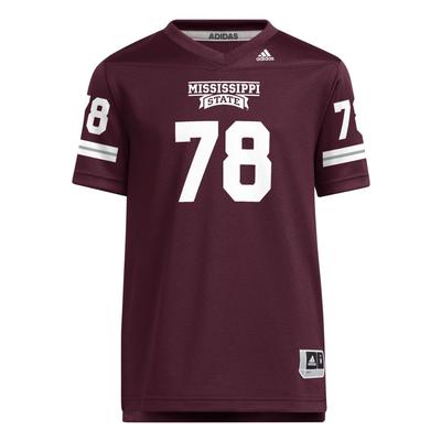 Mississippi State Adidas YOUTH Football Jersey