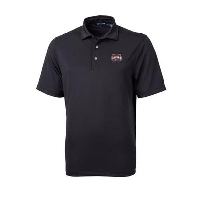 Mississippi State Cutter & Buck Ecopique Polo BLACK