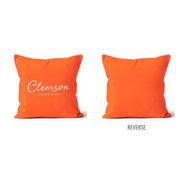  Clemson 18 X 18 Script Pillow