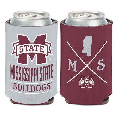 Mississippi State Hipster Can Cooler