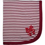  Mississippi State Striped Knit Baby Blanket