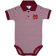  Mississippi State Infant Striped Polo Bodysuit