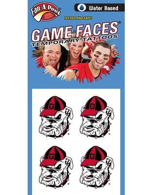 Georgia Bulldog Face Tattoo