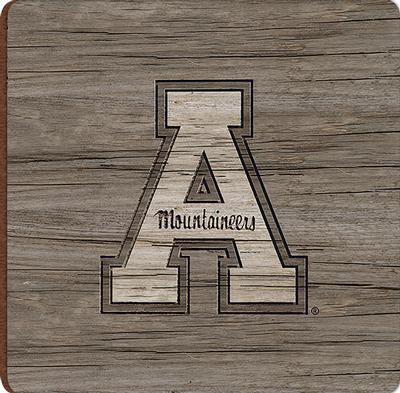 Appalachian State Logo Woodgrain Magnet